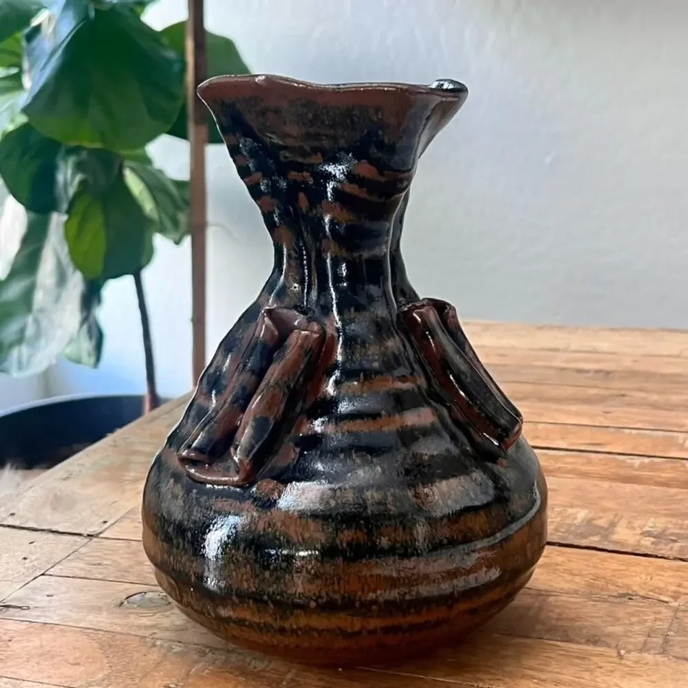 Studio Art Pottery Vase 9.5